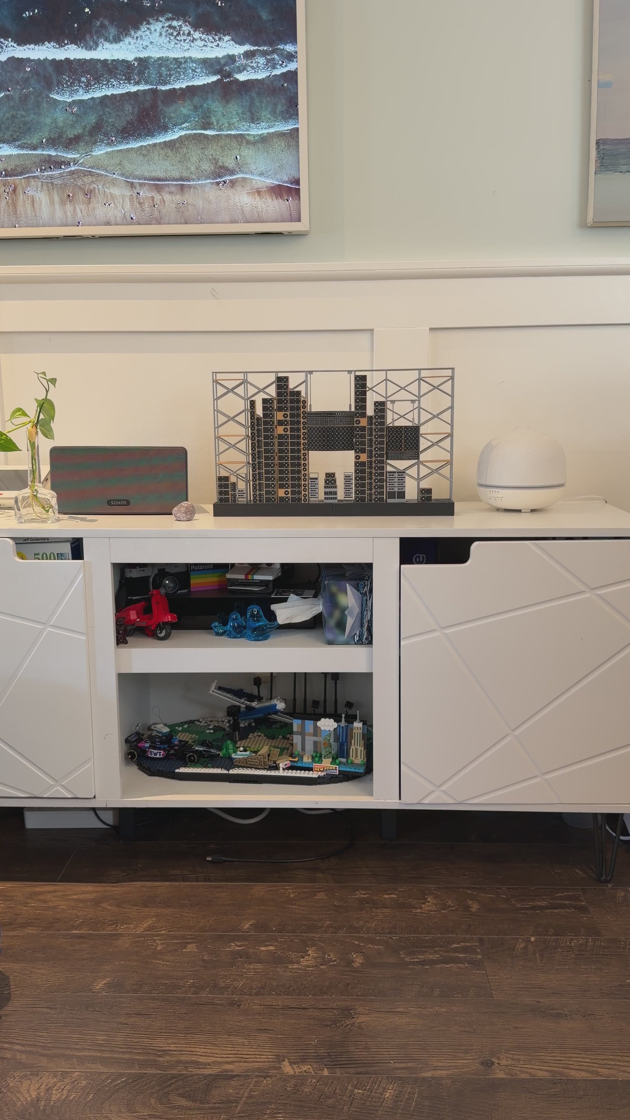 Desktop Wall of Sound - Speaker Edition | Handmade Bluetooth Speaker Model | Music Collectible